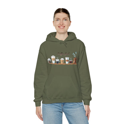 Coffee Hoodie - Unisex Coffee-Themed Hooded Sweatshirt - Cozy Sweatshirt for Coffee Lovers