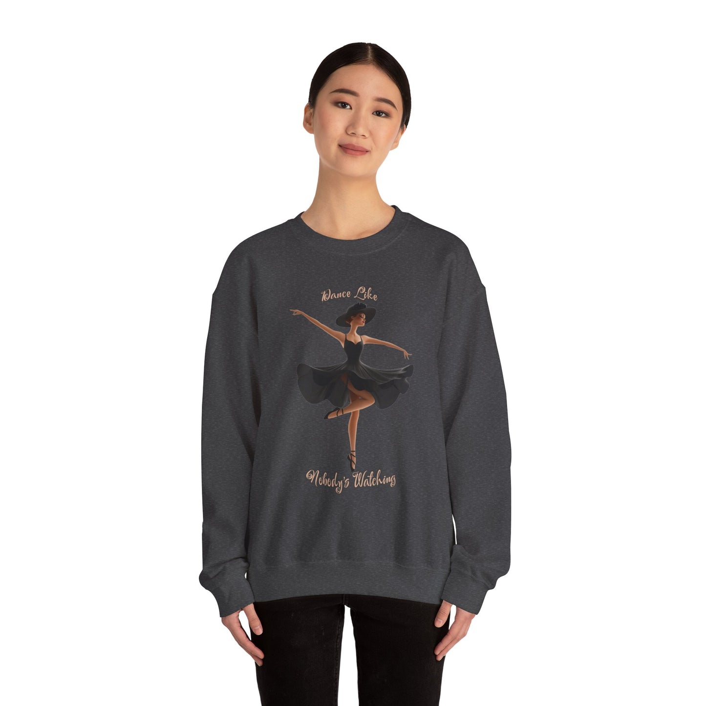 Ballerina Sweatshirt – Women’s Cozy Ballet Crewneck Sweatshirt - Ballerina Valentine Gift
