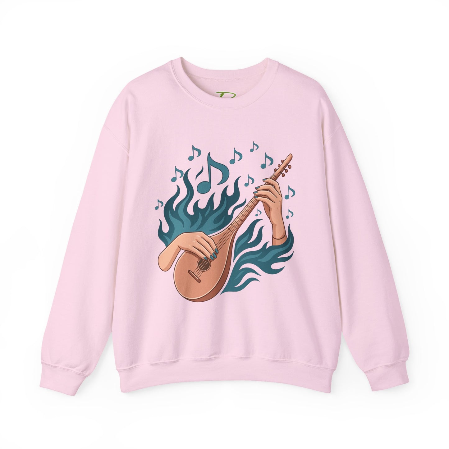 Music Lover Crewneck - Musical Women's Sweatshirt - Artistic Graphic Gift for Musicians