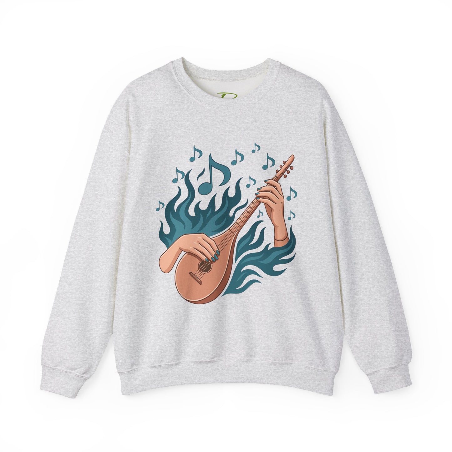 Music Lover Crewneck - Musical Women's Sweatshirt - Artistic Graphic Gift for Musicians