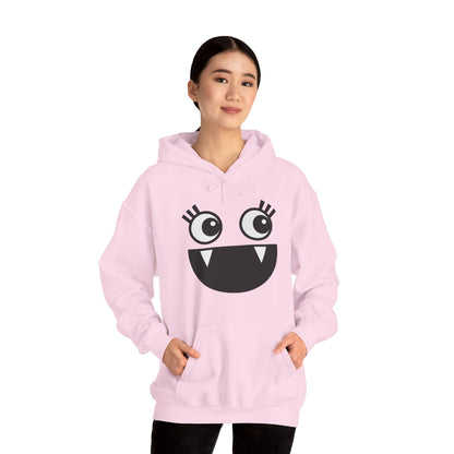 Cartoon Hoodie - Funny Monster Face Hoodie for Women