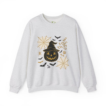 Halloween Pumpkin Sweatshirt – Spooky Crewneck - Halloween Sweatshirt - Cozy Fall Sweater & Seasonal Gift