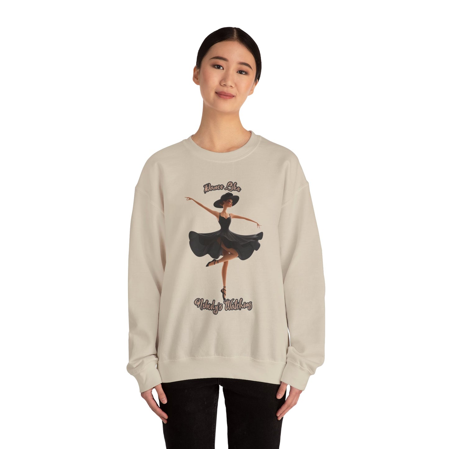 Ballerina Sweatshirt – Women’s Cozy Ballet Crewneck Sweatshirt - Ballerina Valentine Gift