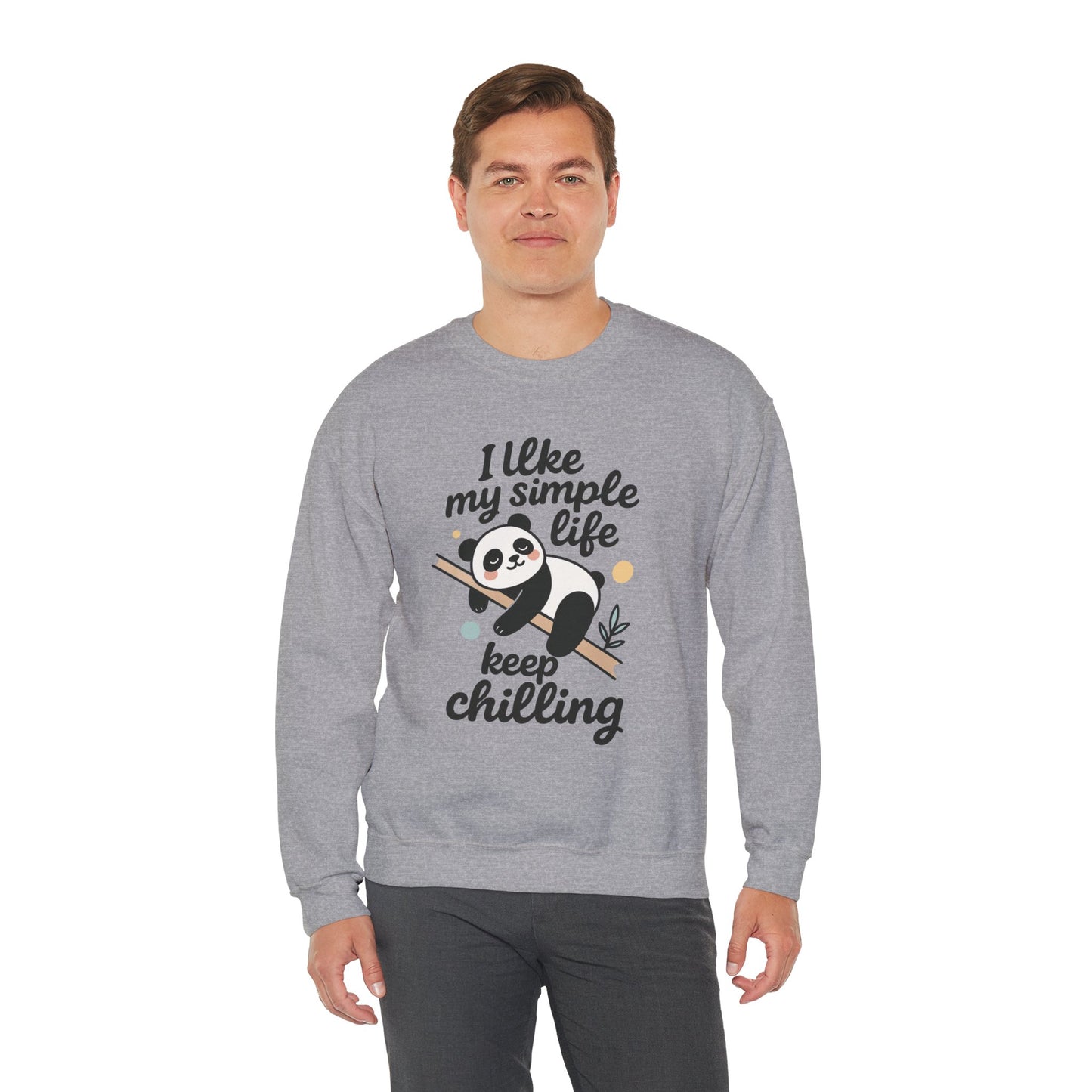 Panda Sweatshirt - Simple Life Graphic Pullover