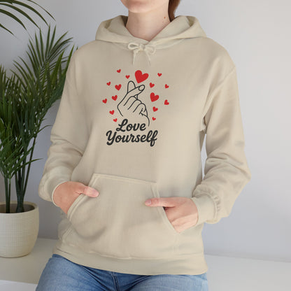Love Yourself Hoodie – Motivational Hooded Sweatshirt