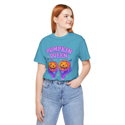 Pumpkin Queen Halloween T-Shirt - Lightweight fabric Tee - Cute Fall Graphic Tee - Spooky Season Outfit