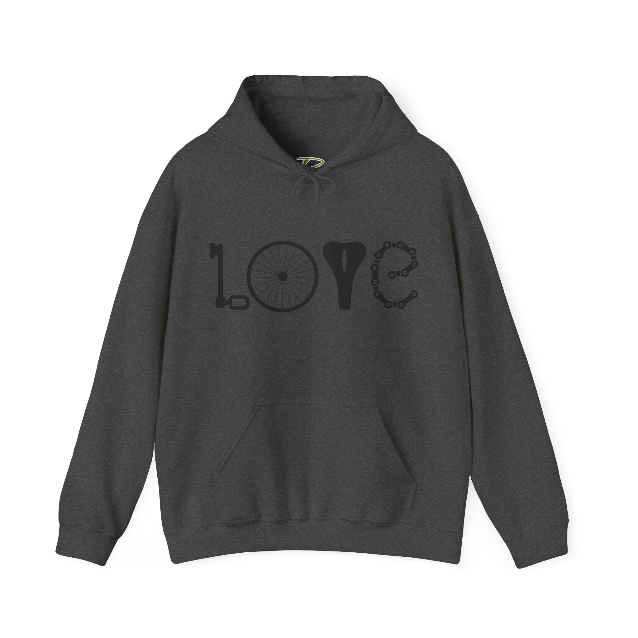 Bicycle Love Hoodie - Mountain Bike Hoodie - Unisex Cycling Hoodie