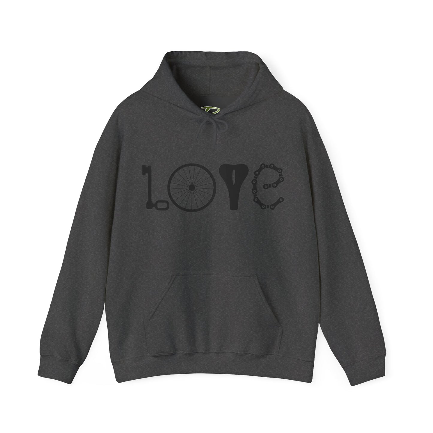Bicycle Love Hoodie - Mountain Bike Hoodie - Unisex Cycling Hoodie, Cozy Bike Lover Gift & Outdoor Apparel