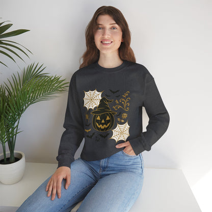 Halloween Pumpkin Sweatshirt – Spooky Crewneck - Halloween Sweatshirt - Cozy Fall Sweater & Seasonal Gift