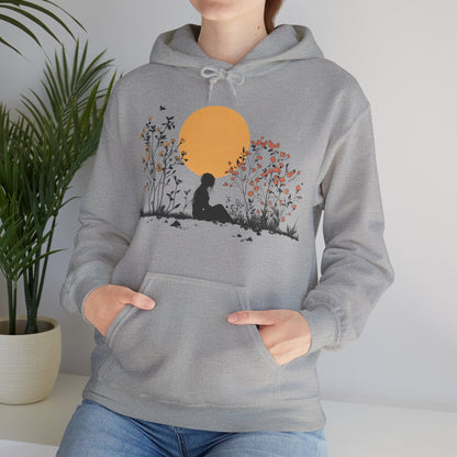 Nature Hoodie for Women - Floral Hoodie - Cozy Meditation Hoodie - Gift for Nature Lovers & Outdoor Apparel