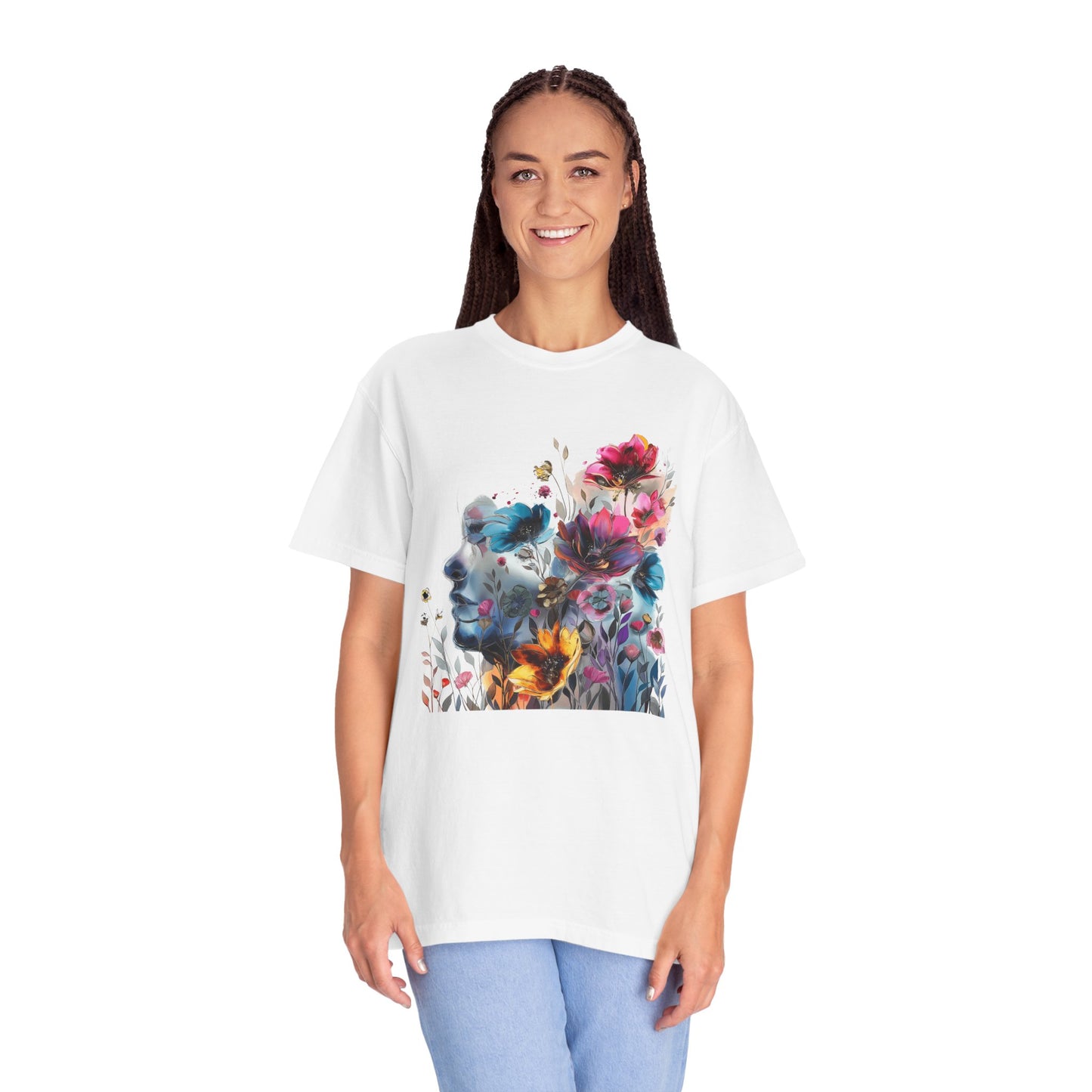 Boho Women's T-shirt | Floral Silhouette Women’s T-Shirt
