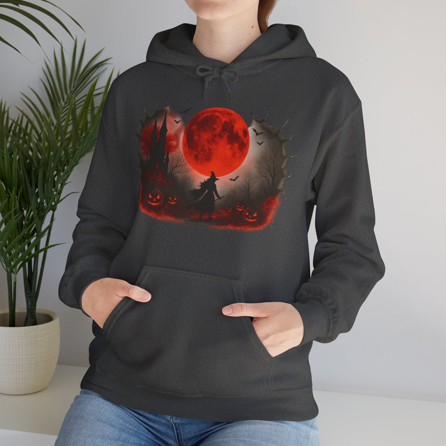 Halloween Hoodie - Cozy Fall Hooded Sweatshirt & Seasonal Gift - Halloween Witch Hoodie - Halloween Costume