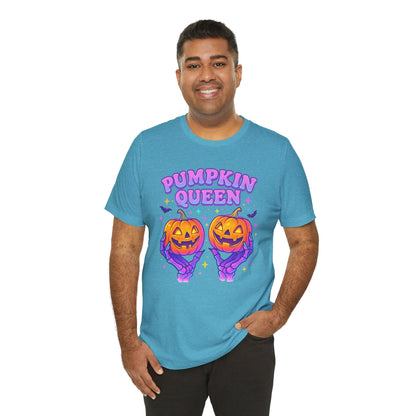 Pumpkin Queen Halloween T-Shirt - Lightweight fabric Tee - Cute Fall Graphic Tee - Spooky Season Outfit