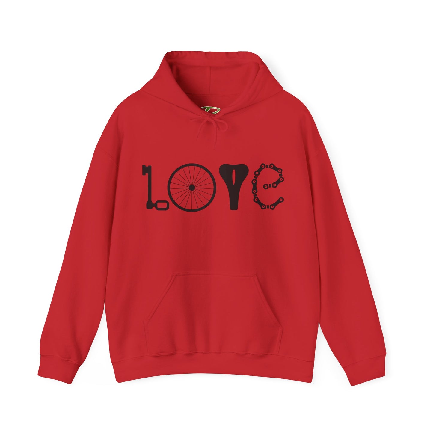 Bicycle Love Hoodie - Mountain Bike Hoodie - Unisex Cycling Hoodie, Cozy Bike Lover Gift & Outdoor Apparel