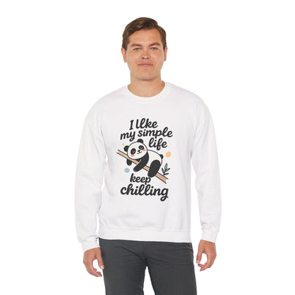 Panda Sweatshirt - Simple Life Graphic Pullover