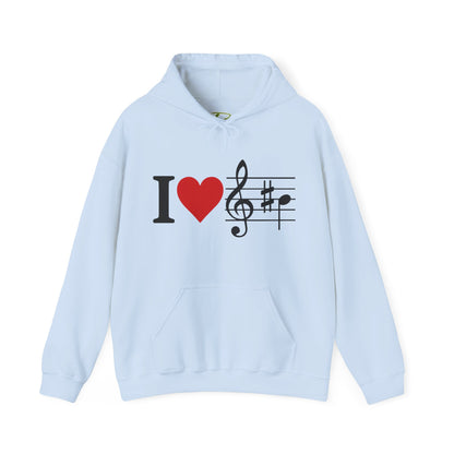 Music Hoodie for Men & Women - Concert Outfit - Unisex Sweatshirt Gift for Musicians & Music Lovers