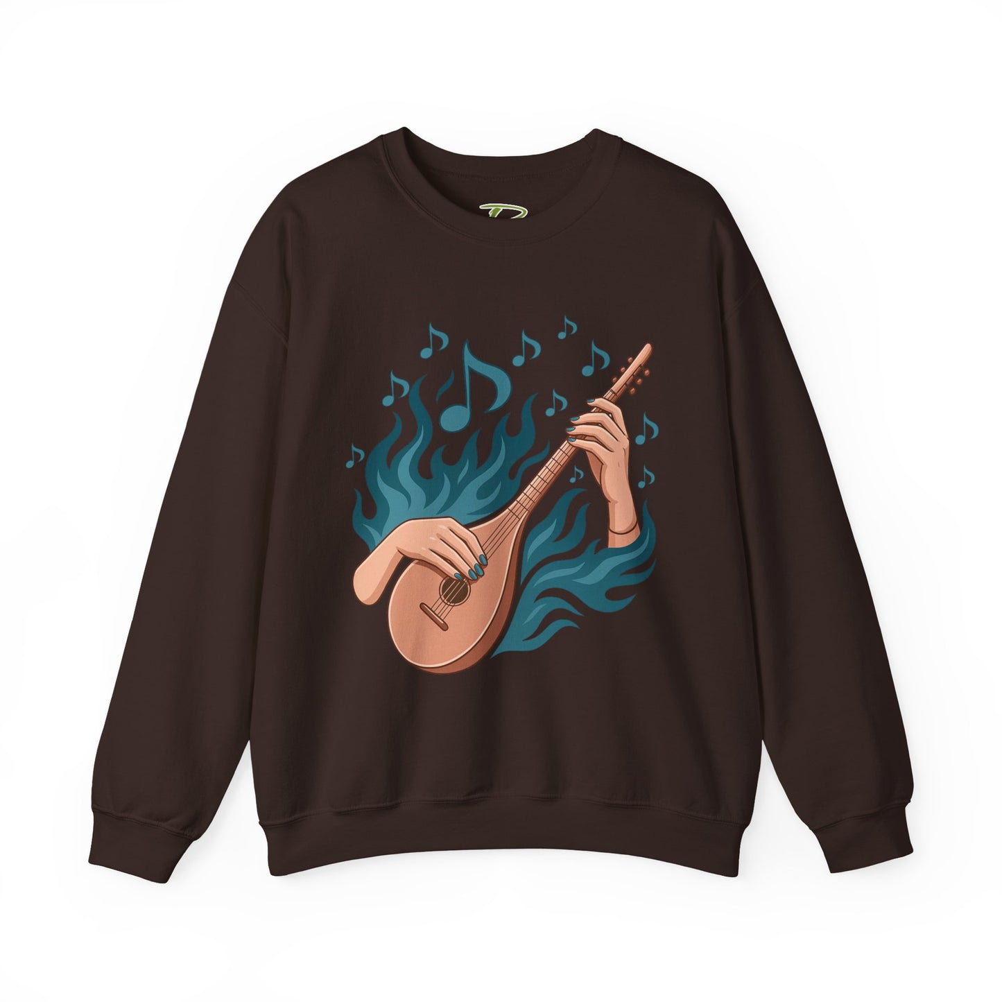 Music Lover Crewneck - Musical Women's Sweatshirt - Artistic Graphic Gift for Musicians