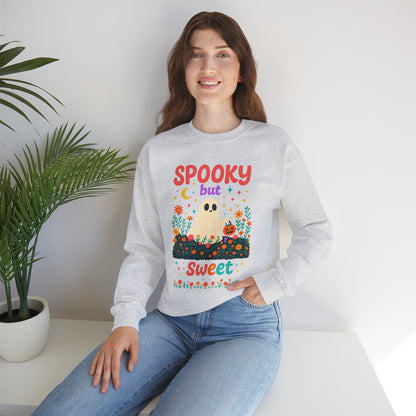 Spooky but Sweet Halloween Sweatshirt – Cute Fall Crewneck