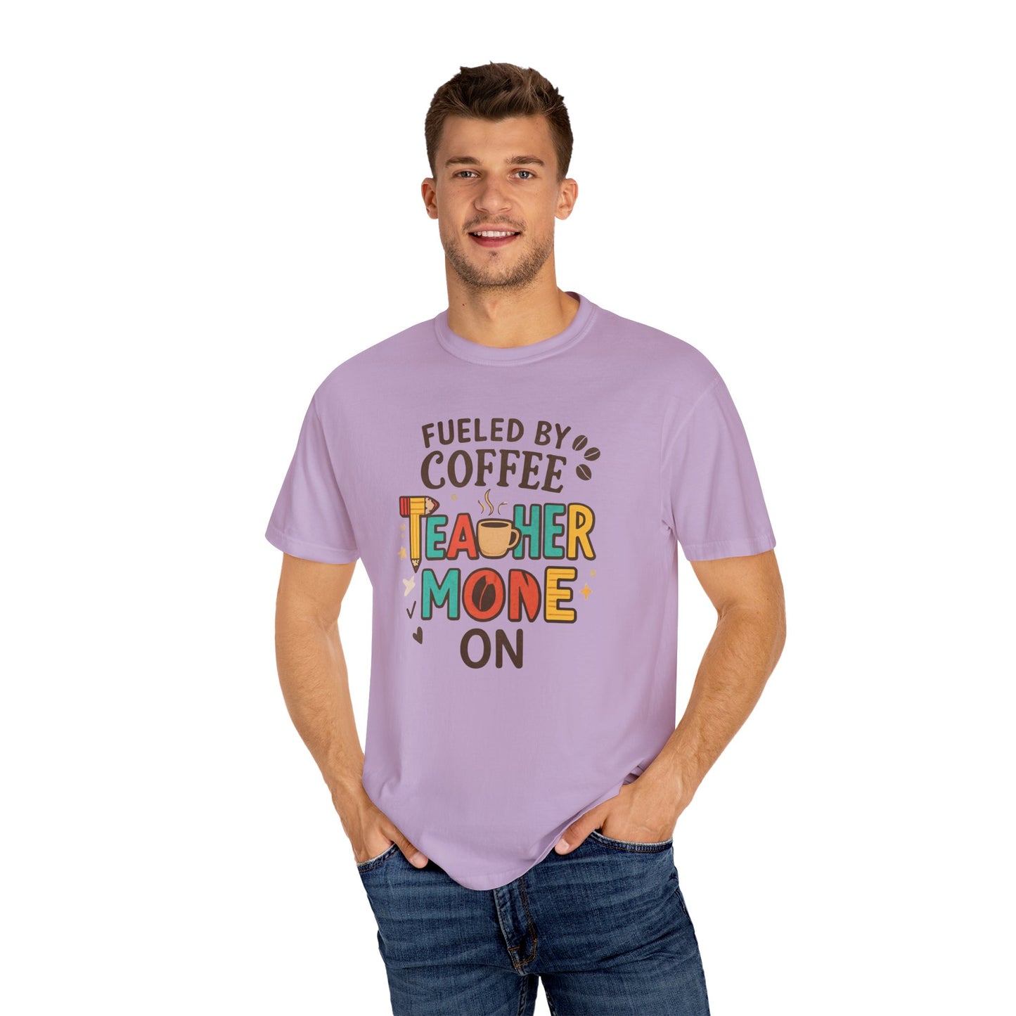 Teacher Coffee T-Shirt | Funny Unisex Teaching Tee | Unisex Back to School Tee