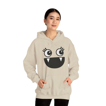 Cartoon Hoodie - Funny Monster Face Hoodie for Women