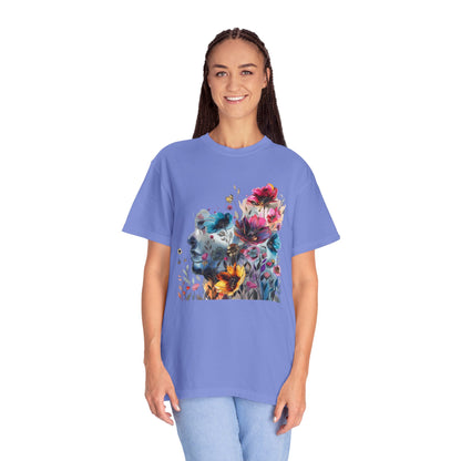 Boho Women's T-shirt | Floral Silhouette Women’s T-Shirt