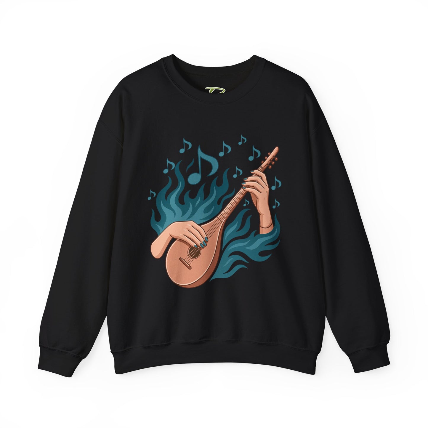 Music Lover Crewneck - Musical Women's Sweatshirt - Artistic Graphic Gift for Musicians