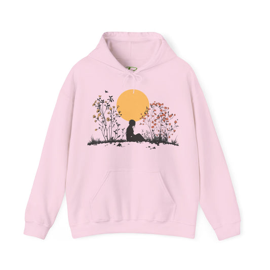 Nature Hoodie for Women - Floral Hoodie - Cozy Meditation Hoodie - Gift for Nature Lovers & Outdoor Apparel