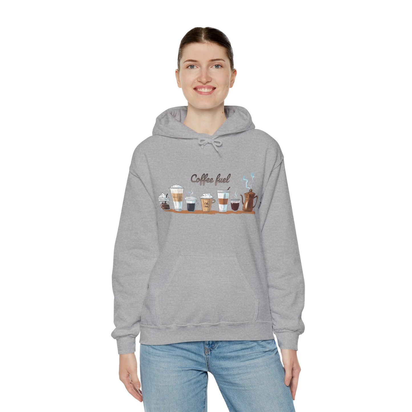Coffee Hoodie - Unisex Coffee-Themed Hooded Sweatshirt - Cozy Sweatshirt for Coffee Lovers