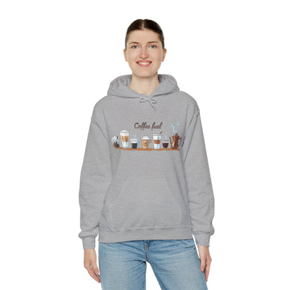 Coffee Hoodie - Unisex Coffee-Themed Hooded Sweatshirt - Cozy Sweatshirt for Coffee Lovers