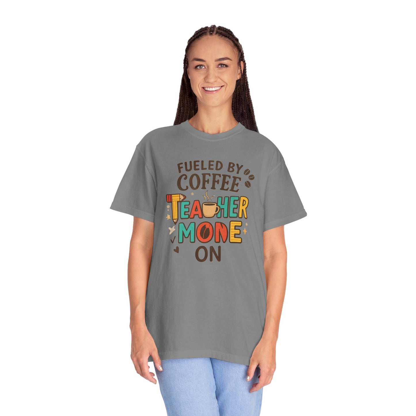 Teacher Coffee T-Shirt | Funny Unisex Teaching Tee | Unisex Back to School Tee