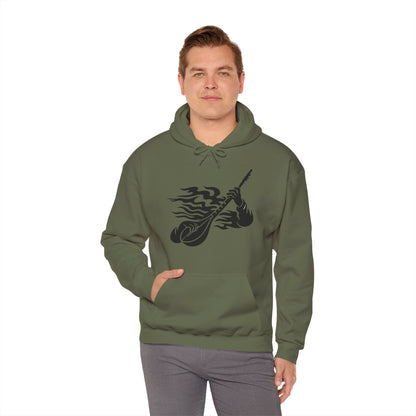Rock and Roll Hoodie - Music Lovers Hooded Sweatshirt