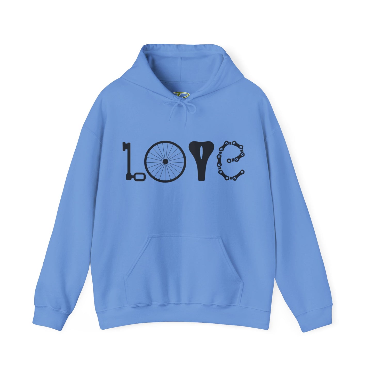 Bicycle Love Hoodie - Mountain Bike Hoodie - Unisex Cycling Hoodie, Cozy Bike Lover Gift & Outdoor Apparel