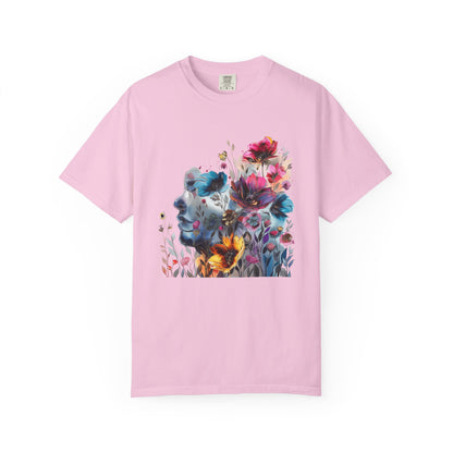 Boho Women's T-shirt | Floral Silhouette Women’s T-Shirt