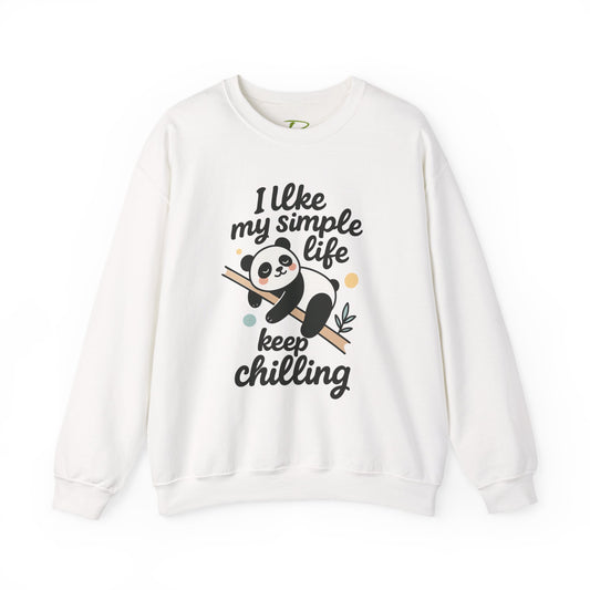 Panda Sweatshirt - Simple Life Graphic Pullover