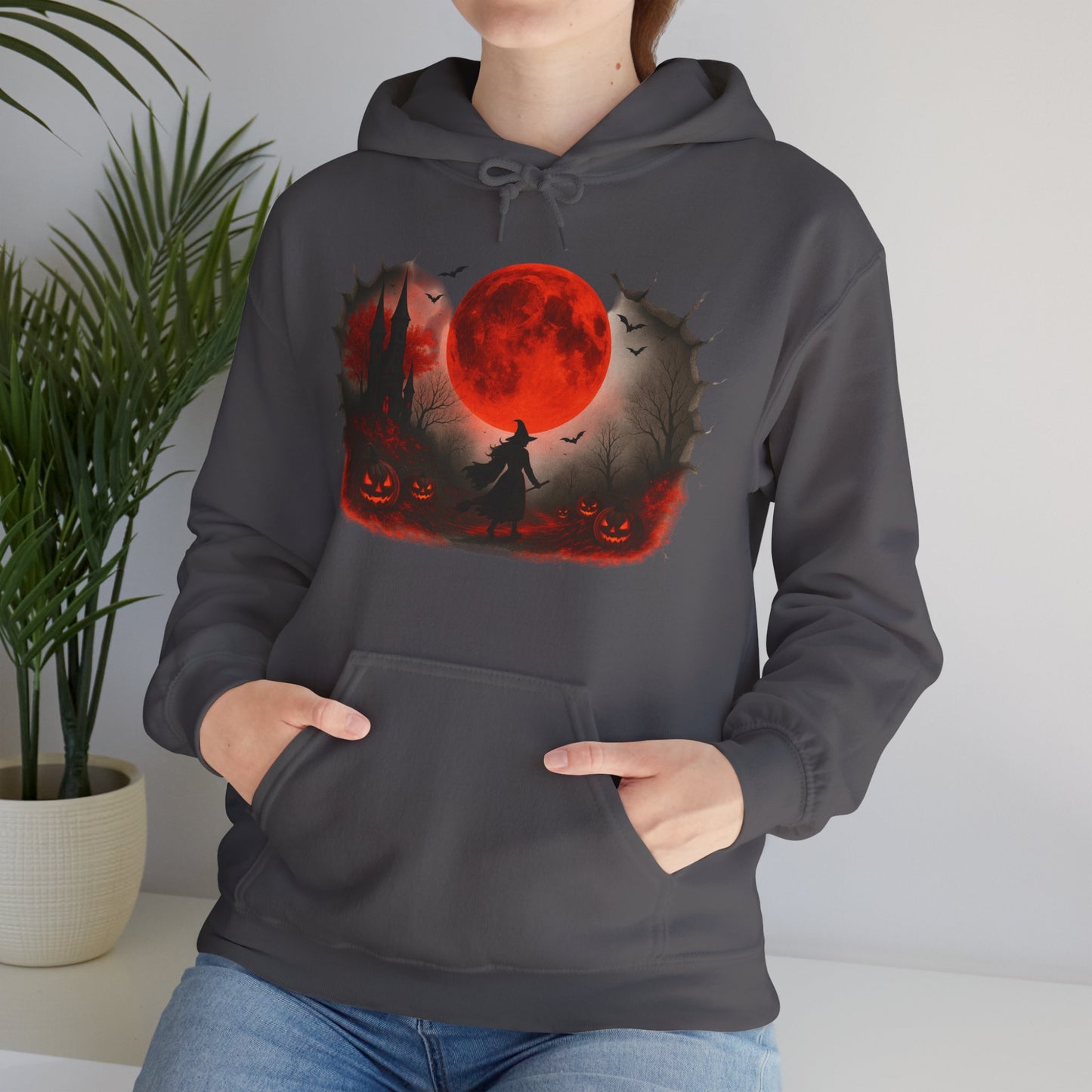 Halloween Hoodie - Cozy Fall Hooded Sweatshirt & Seasonal Gift - Halloween Witch Hoodie - Halloween Costume