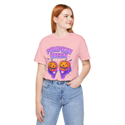 Pumpkin Queen Halloween T-Shirt - Lightweight fabric Tee - Cute Fall Graphic Tee - Spooky Season Outfit
