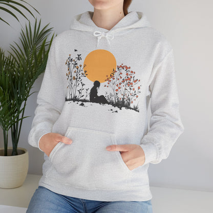 Nature Hoodie for Women - Floral Hoodie - Cozy Meditation Hoodie - Gift for Nature Lovers & Outdoor Apparel