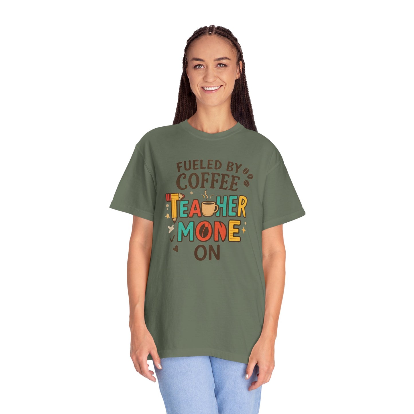 Teacher Coffee T-Shirt | Funny Unisex Teaching Tee | Unisex Back to School Tee