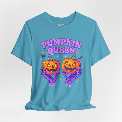 Pumpkin Queen Halloween T-Shirt - Lightweight fabric Tee - Cute Fall Graphic Tee - Spooky Season Outfit