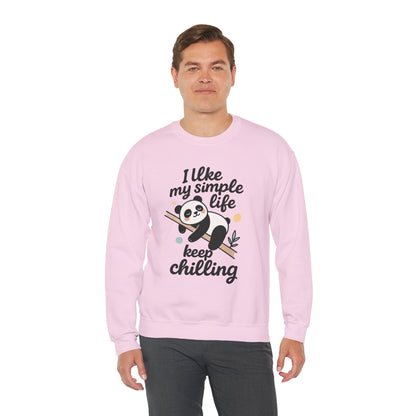 Panda Sweatshirt - Simple Life Graphic Pullover