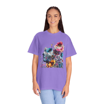 Boho Women's T-shirt | Floral Silhouette Women’s T-Shirt