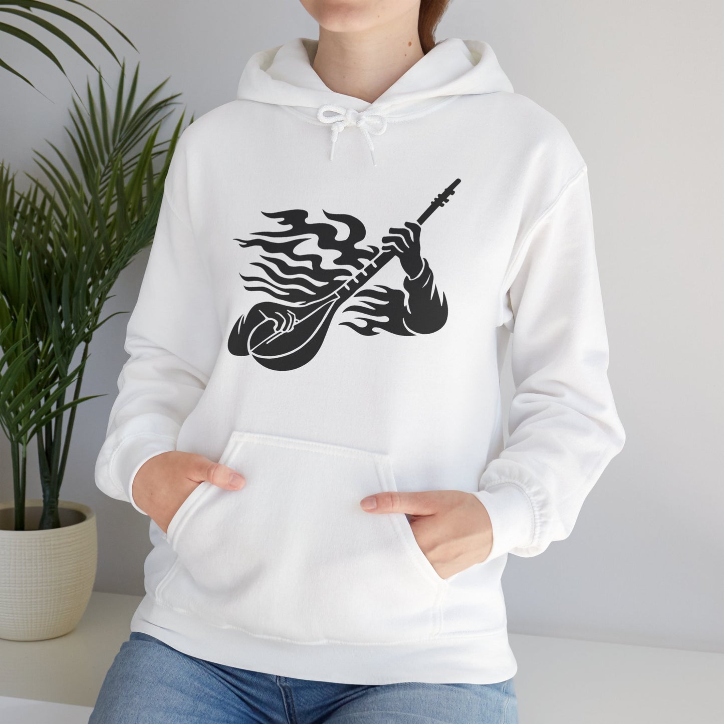 Rock and Roll Hoodie - Music Lovers Hooded Sweatshirt
