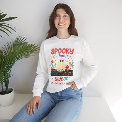 Spooky but Sweet Halloween Sweatshirt – Cute Fall Crewneck