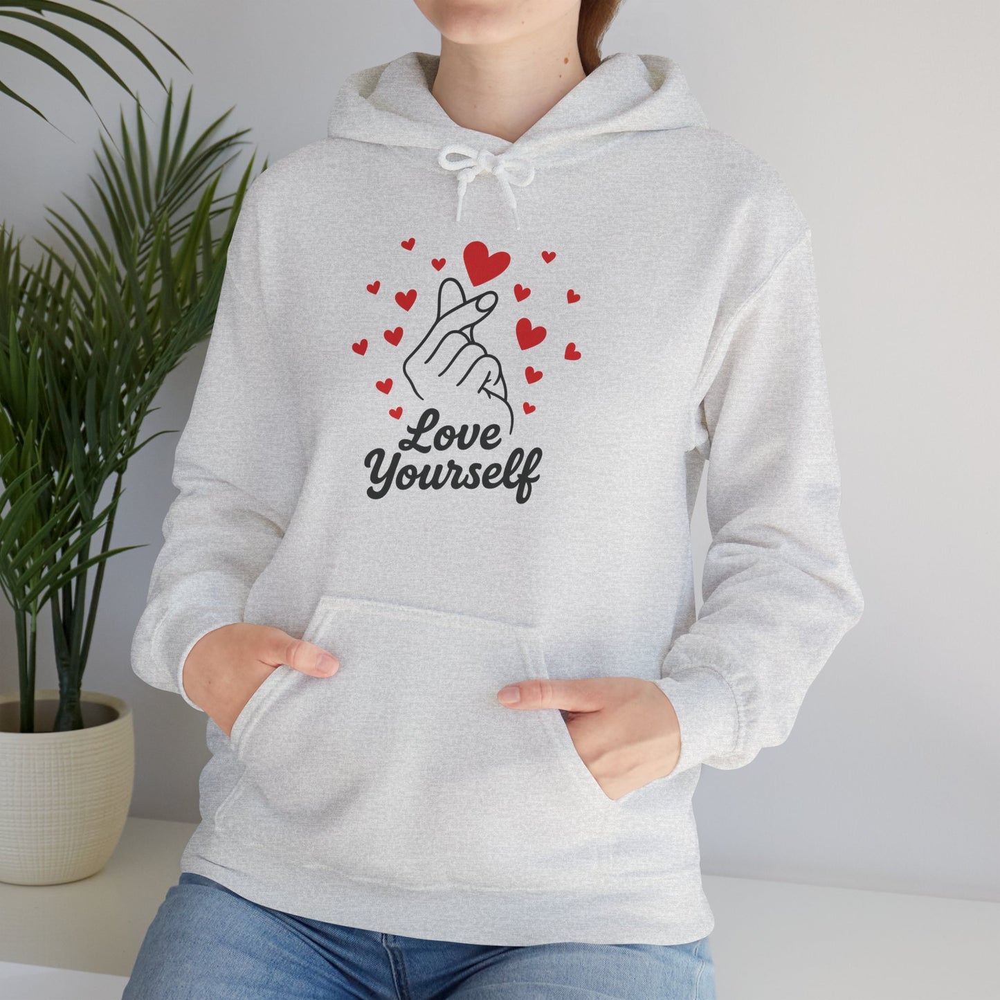 Love Yourself Hoodie – Motivational Hooded Sweatshirt