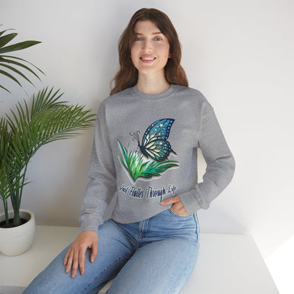Women’s Butterfly Sweatshirt – Inspirational Crewneck - Nature Lovers Gifts for Her