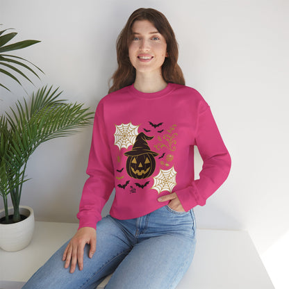 Halloween Pumpkin Sweatshirt – Spooky Crewneck - Halloween Sweatshirt - Cozy Fall Sweater & Seasonal Gift