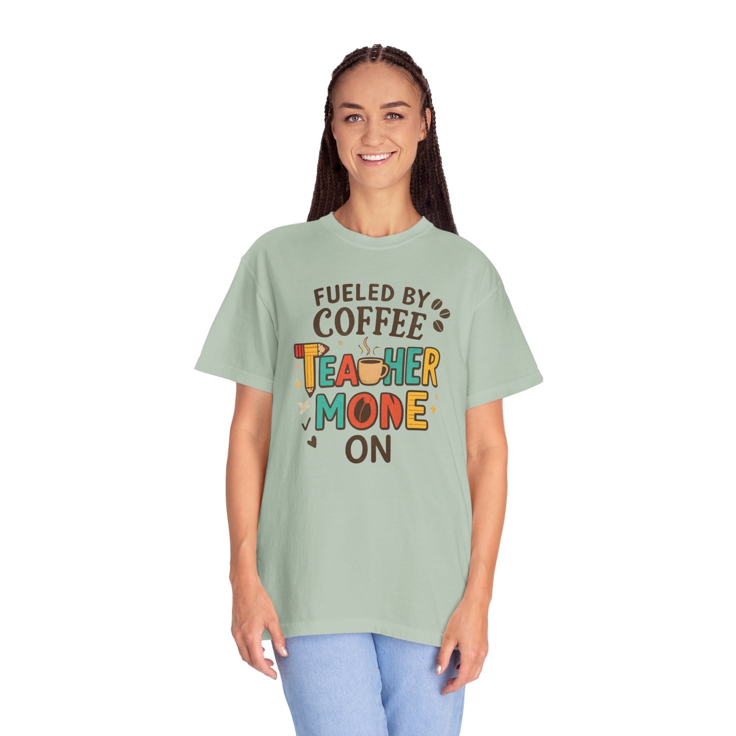 Teacher Coffee T-Shirt | Funny Unisex Teaching Tee | Unisex Back to School Tee
