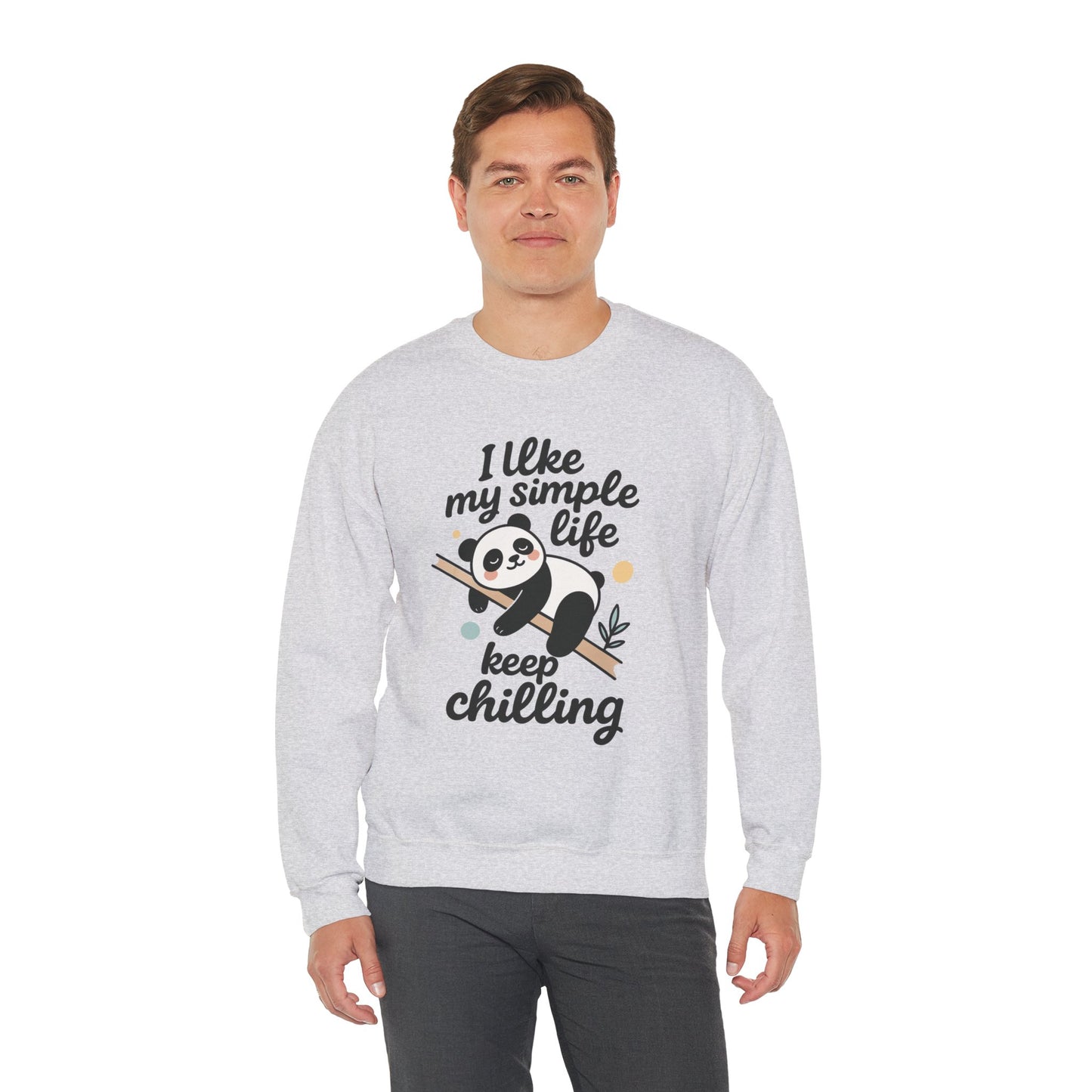 Panda Sweatshirt - Simple Life Graphic Pullover