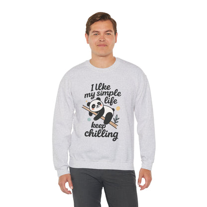 Panda Sweatshirt - Simple Life Graphic Pullover