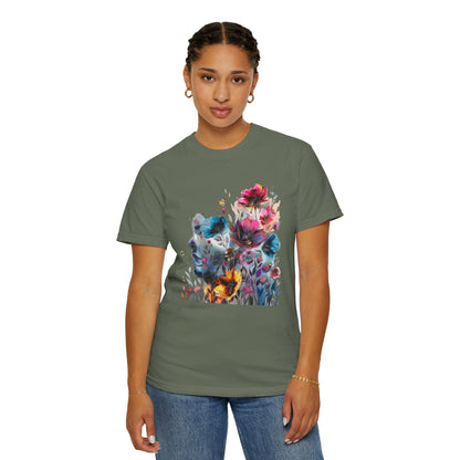 Boho Women's T-shirt | Floral Silhouette Women’s T-Shirt